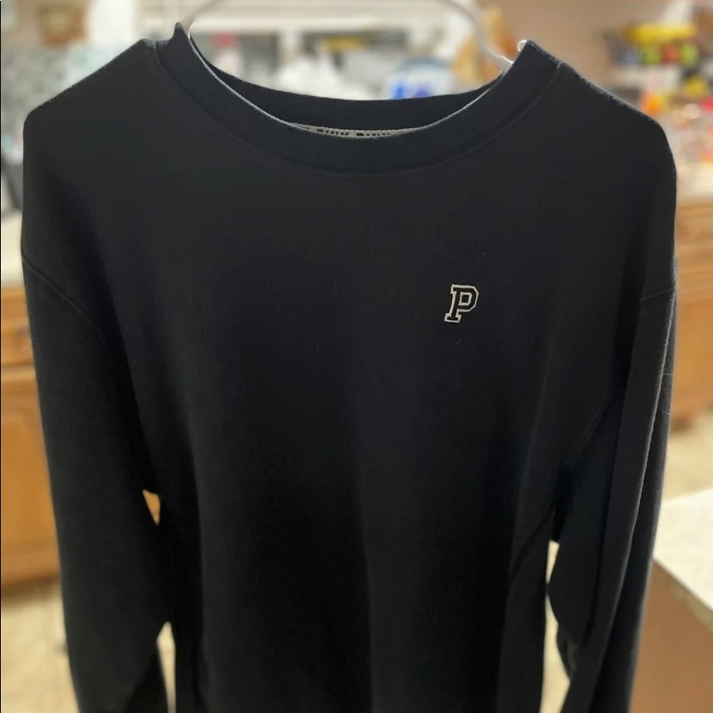 PINK Victoria's Secret P Logo Crewneck Sweatshirt Size LARGE